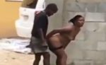 Mad Man and Woman Having Sex On Uganada Street