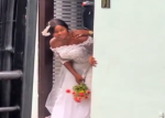 Bride Caugfht Fucking Ex In Wedding Gown Behind Hall